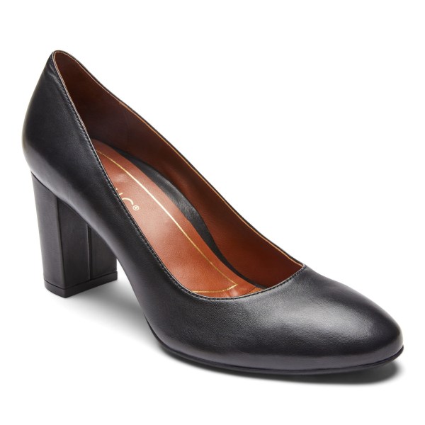 Vionic Wedges Ireland - Mariana Pump Black - Womens Shoes Sale | DOCXY-3208